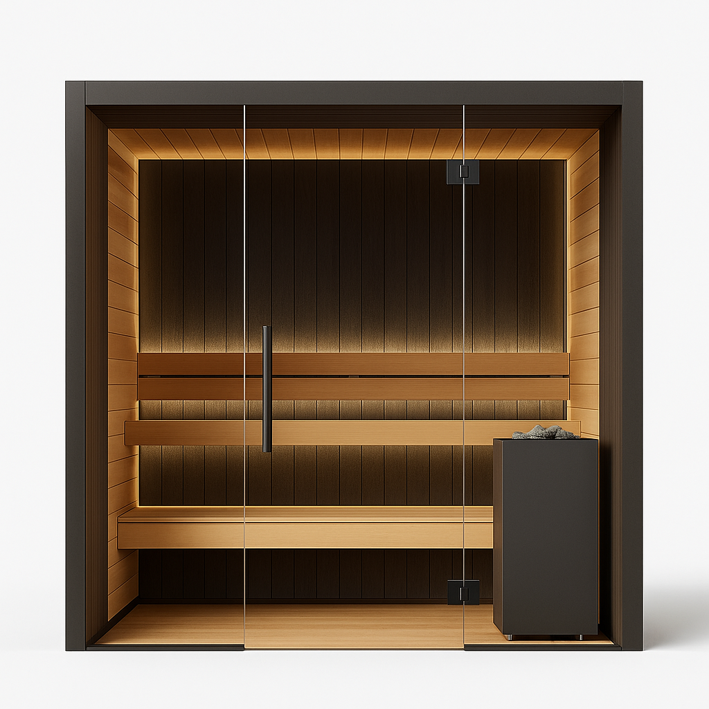 ThermaBlack Aura 4-Person Modern Sauna