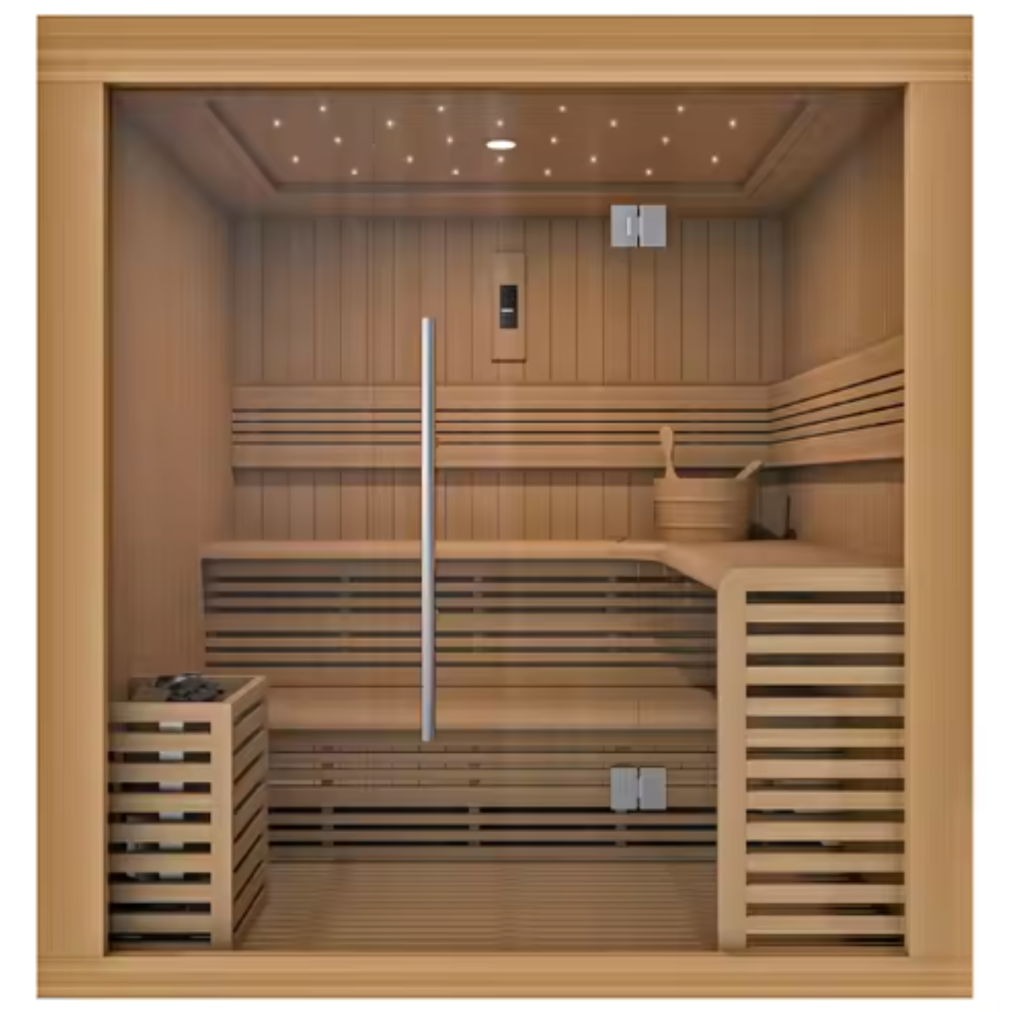 NordAura Lumina 6-Person Cedar Sauna