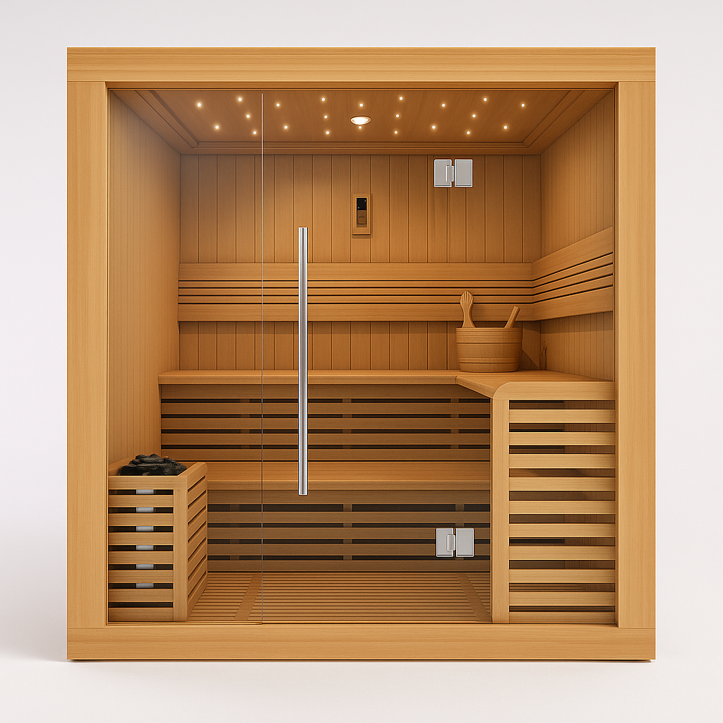 NordAura Lumina 6-Person Cedar Sauna