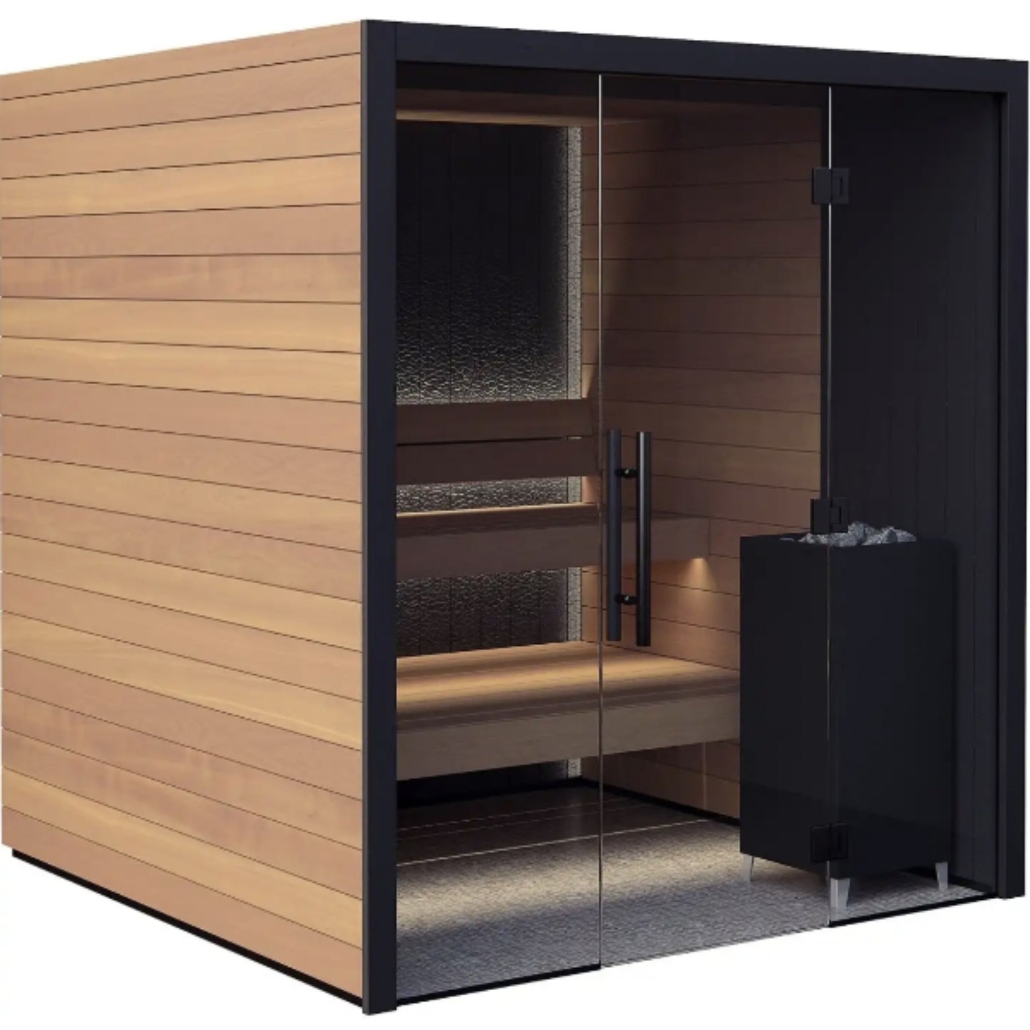 ThermaBlack Aura 4-Person Modern Sauna